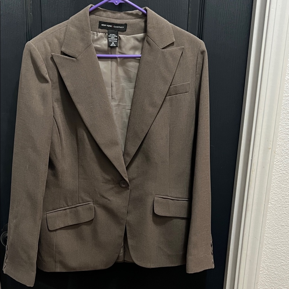 New York & Company Brown Blazer